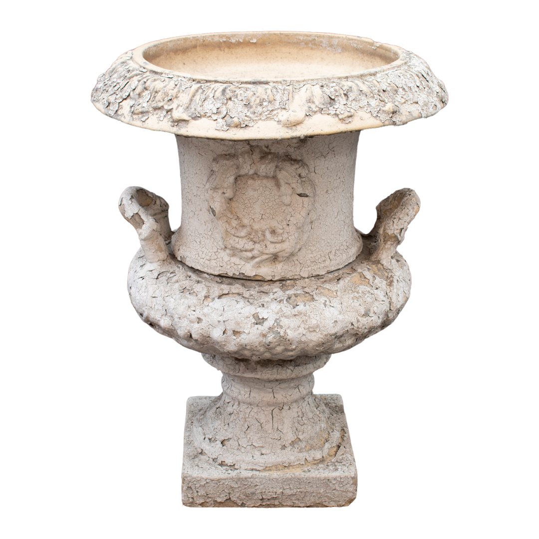 Pair Of Terracotta Garden Urns with Handles