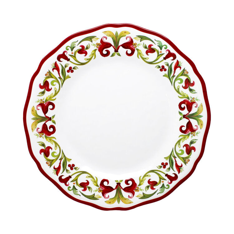 Vischio Melamine Dinner Plates, set of 4