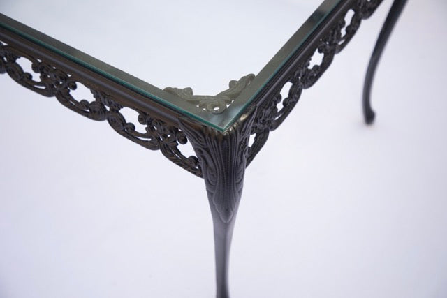 Vintage Scroll Regency Style Patio Coffee Table