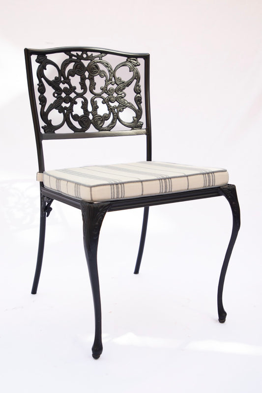 Vintage Scroll Regency Style Patio - Dining or Side Chairs, Set of 5