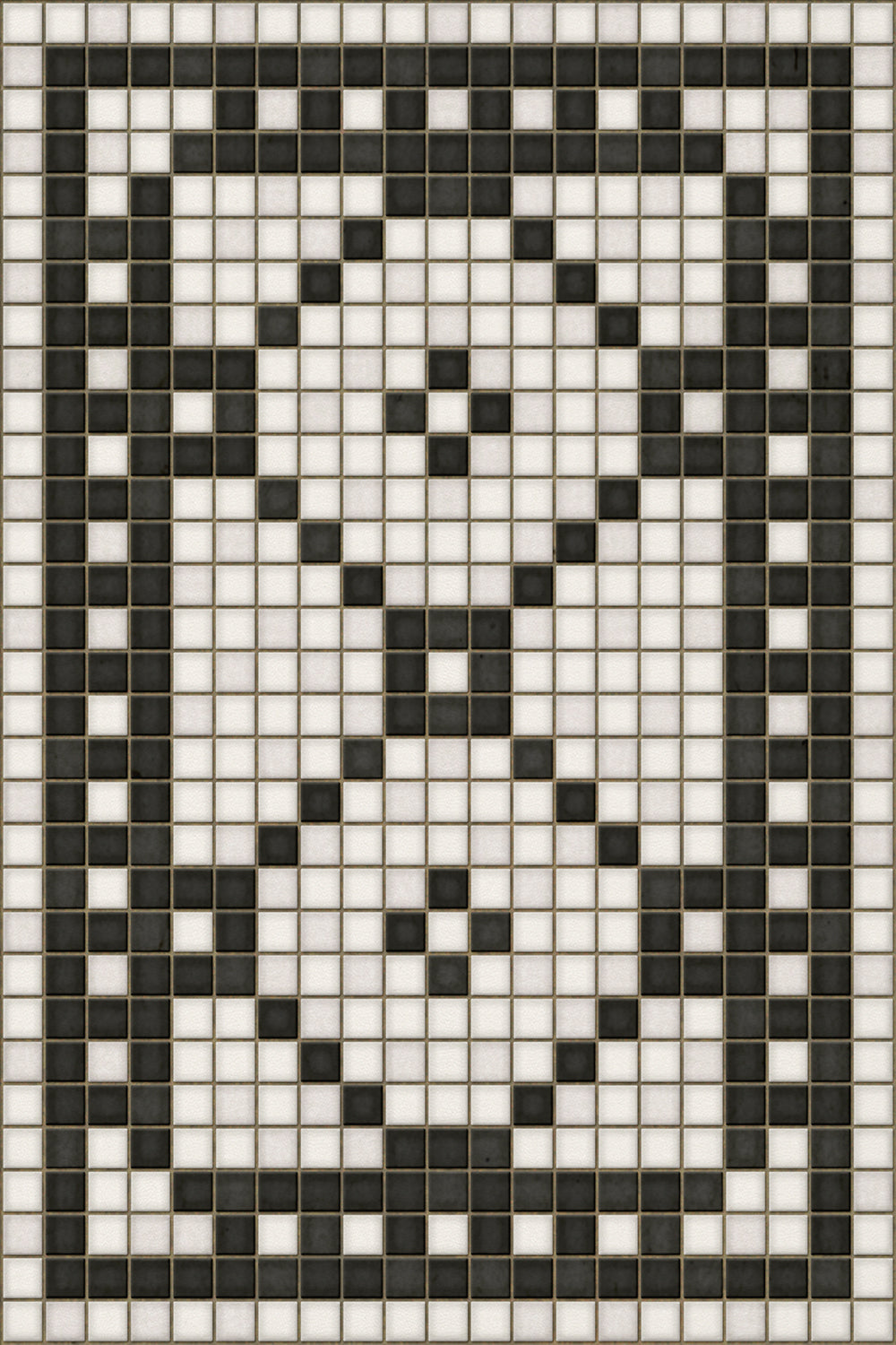 Mosaic Tile Floor Cloth