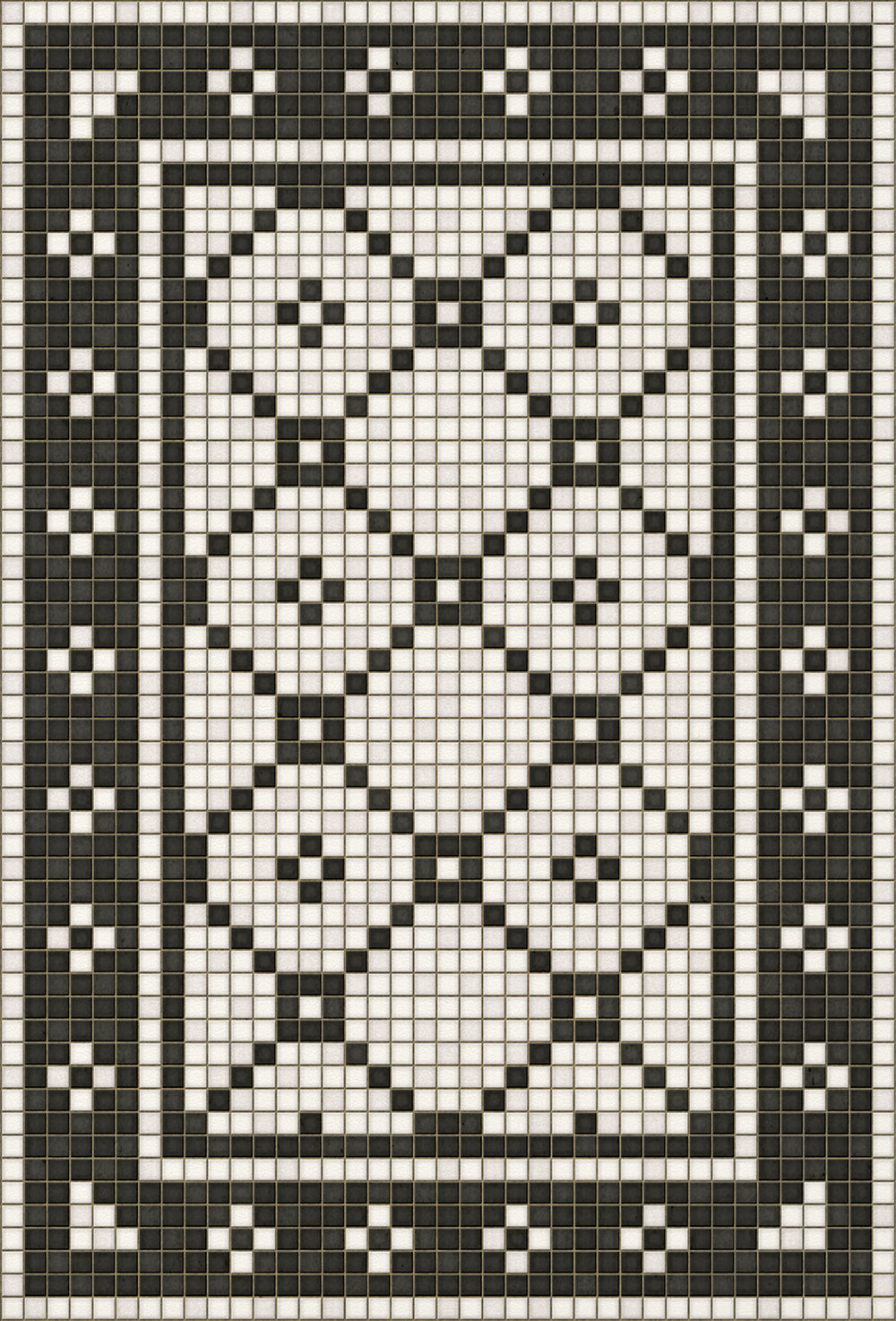 Mosaic Tile Floor Cloth