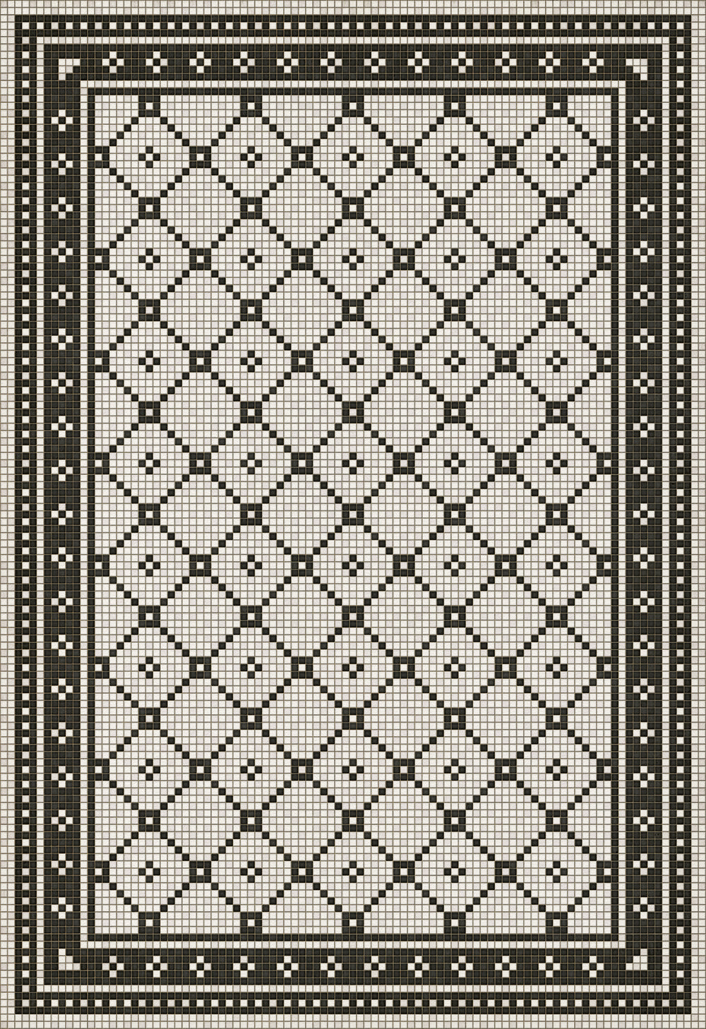 Mosaic Tile Floor Cloth