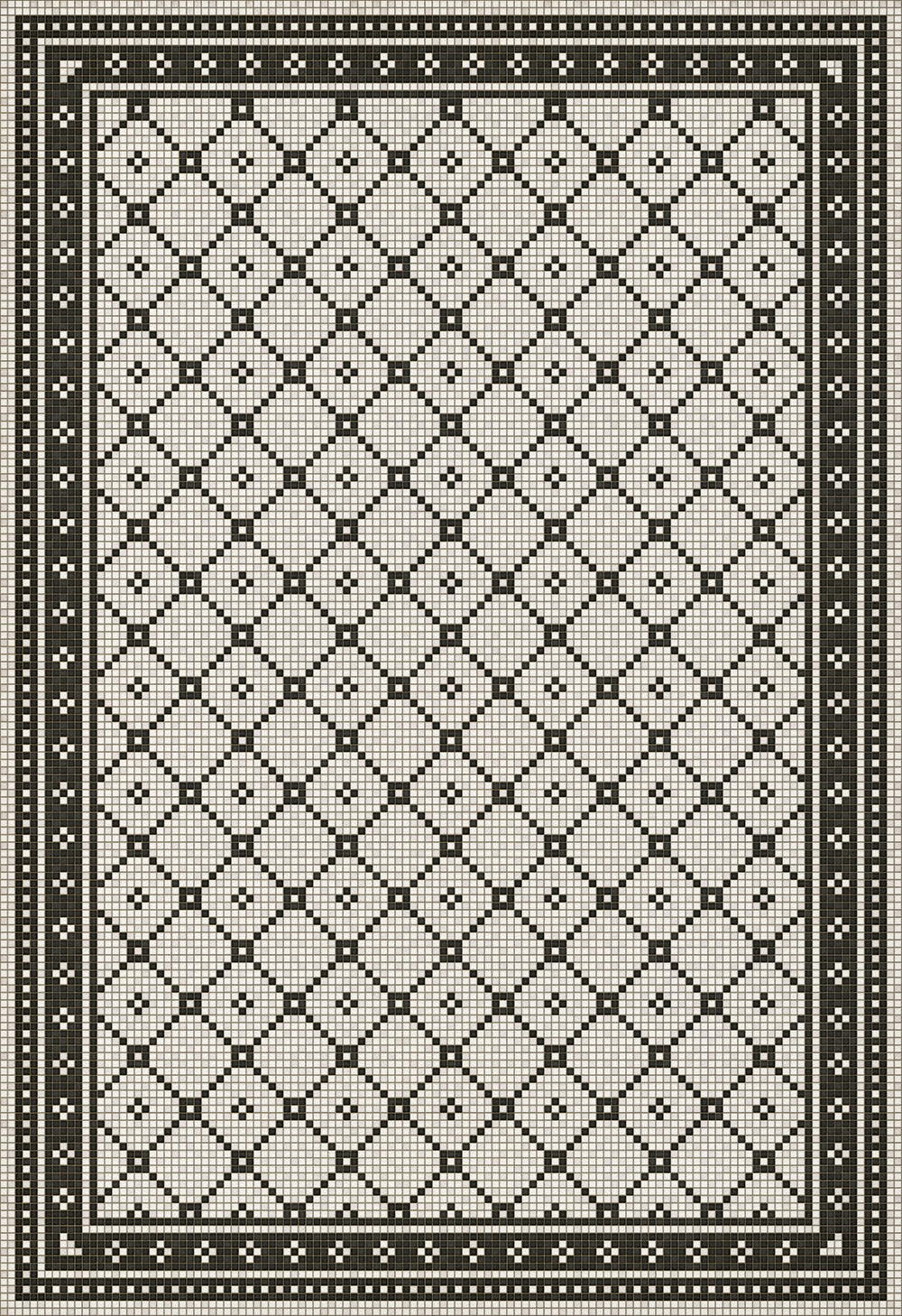 Mosaic Tile Floor Cloth