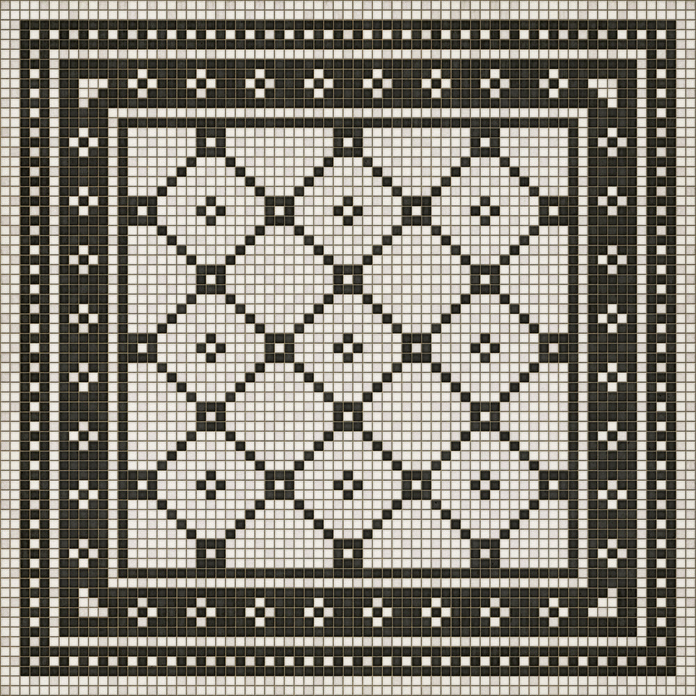 Mosaic Tile Floor Cloth