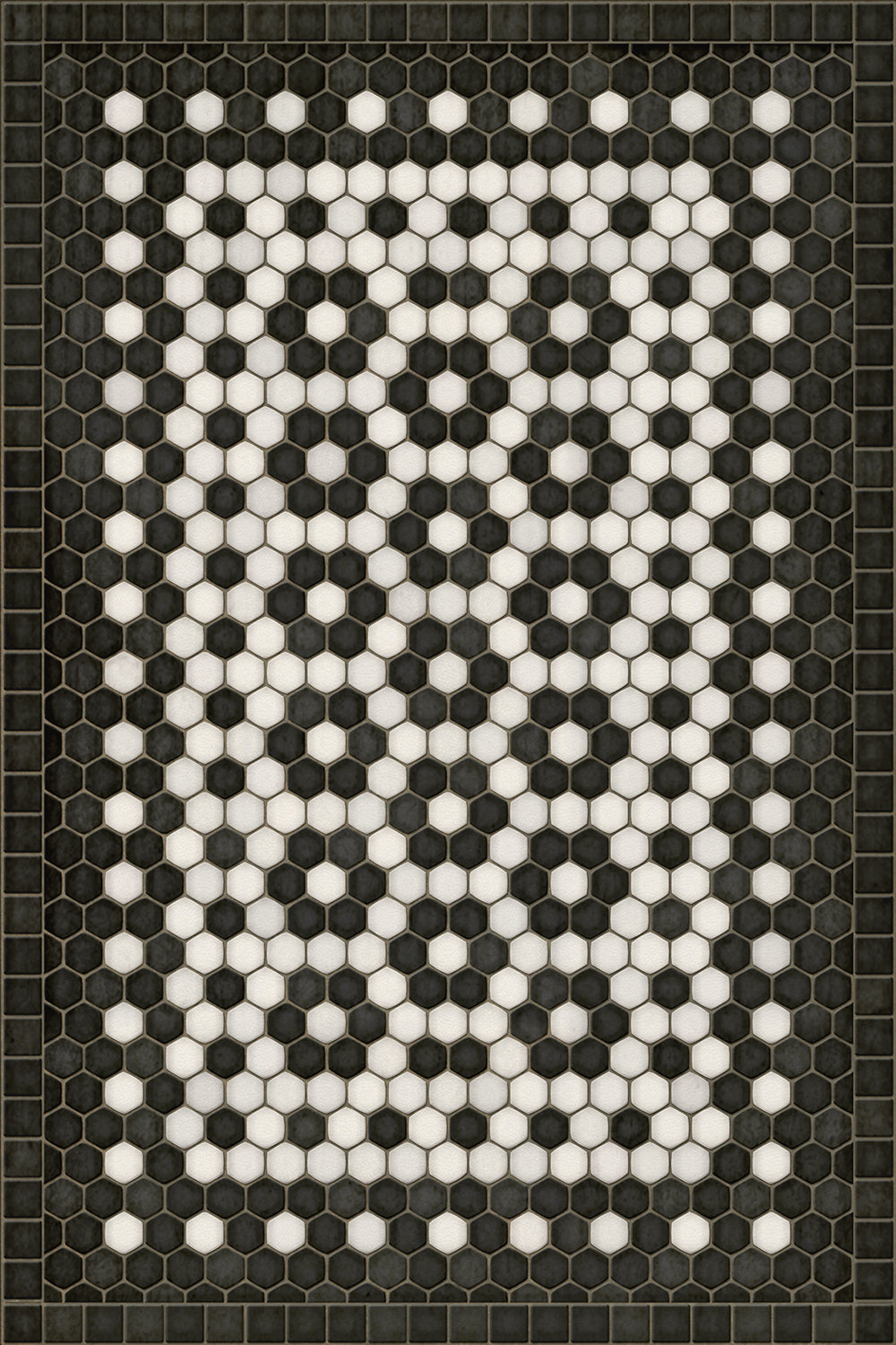 Mosaic Tile Floor Cloth