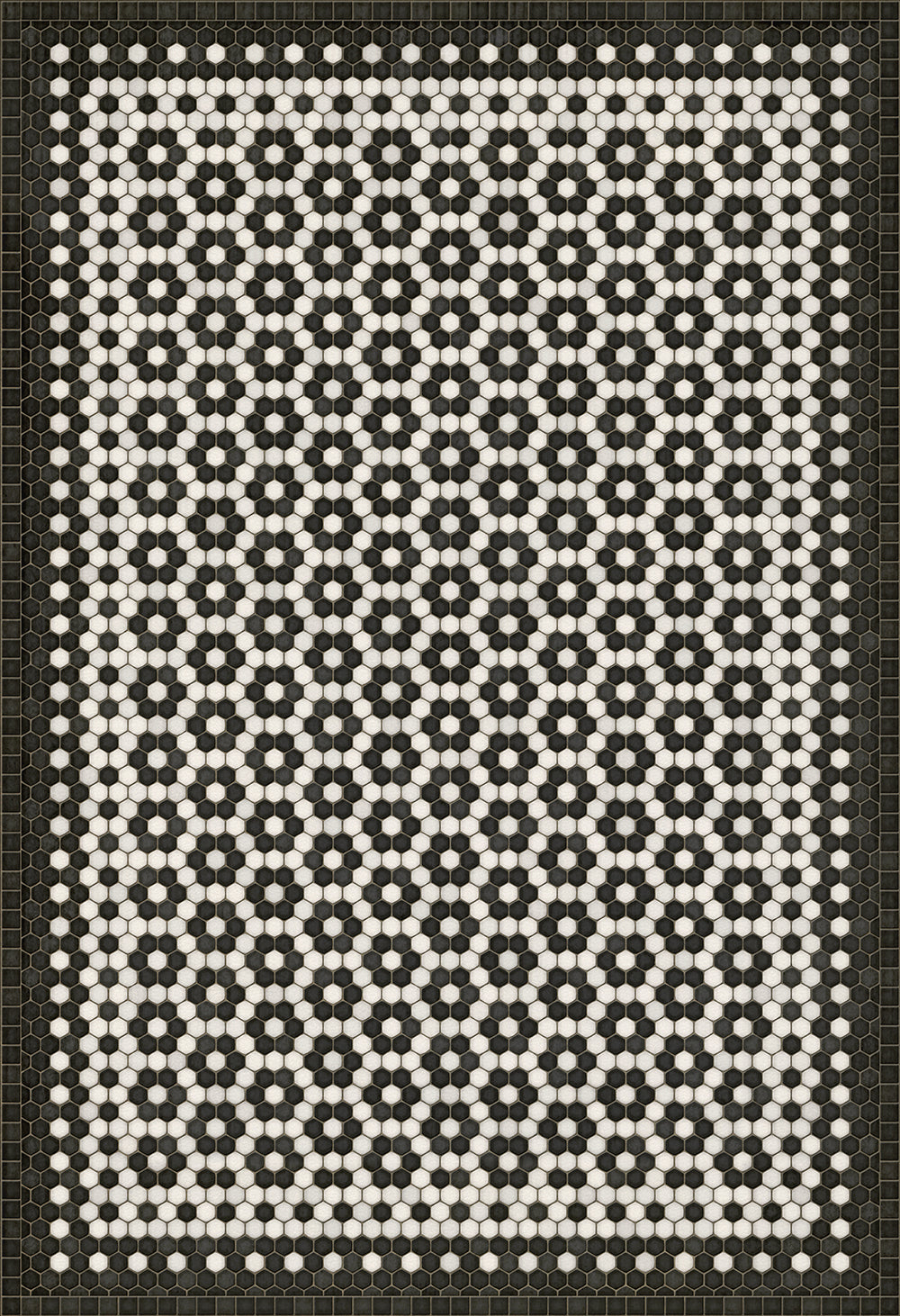 Mosaic Tile Floor Cloth
