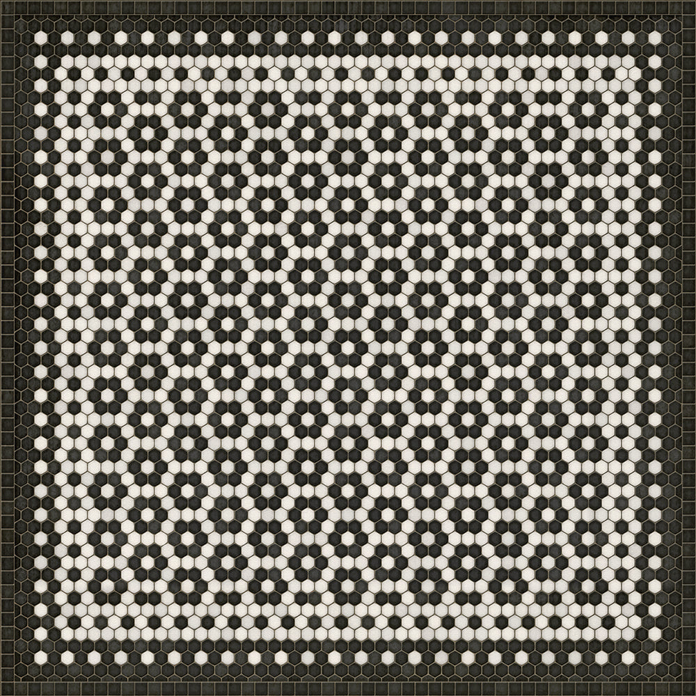 Mosaic Tile Floor Cloth