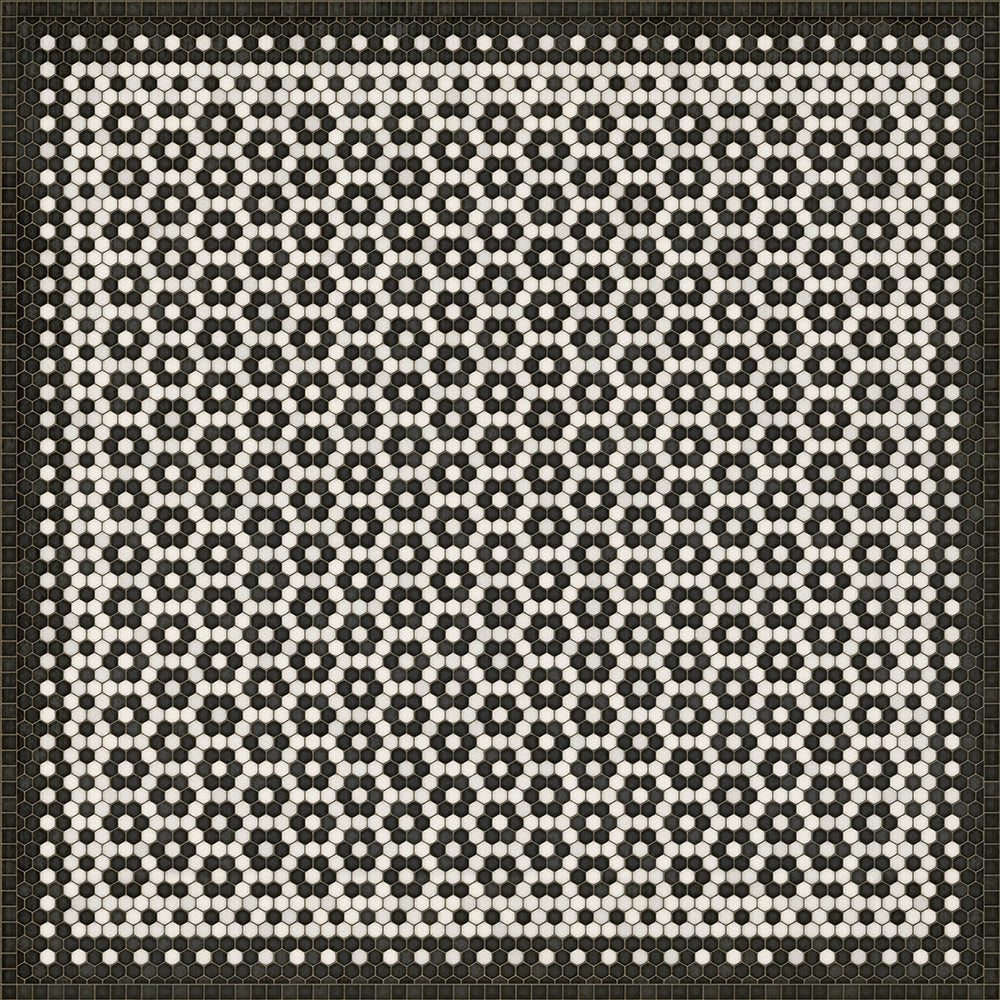 Mosaic Tile Floor Cloth