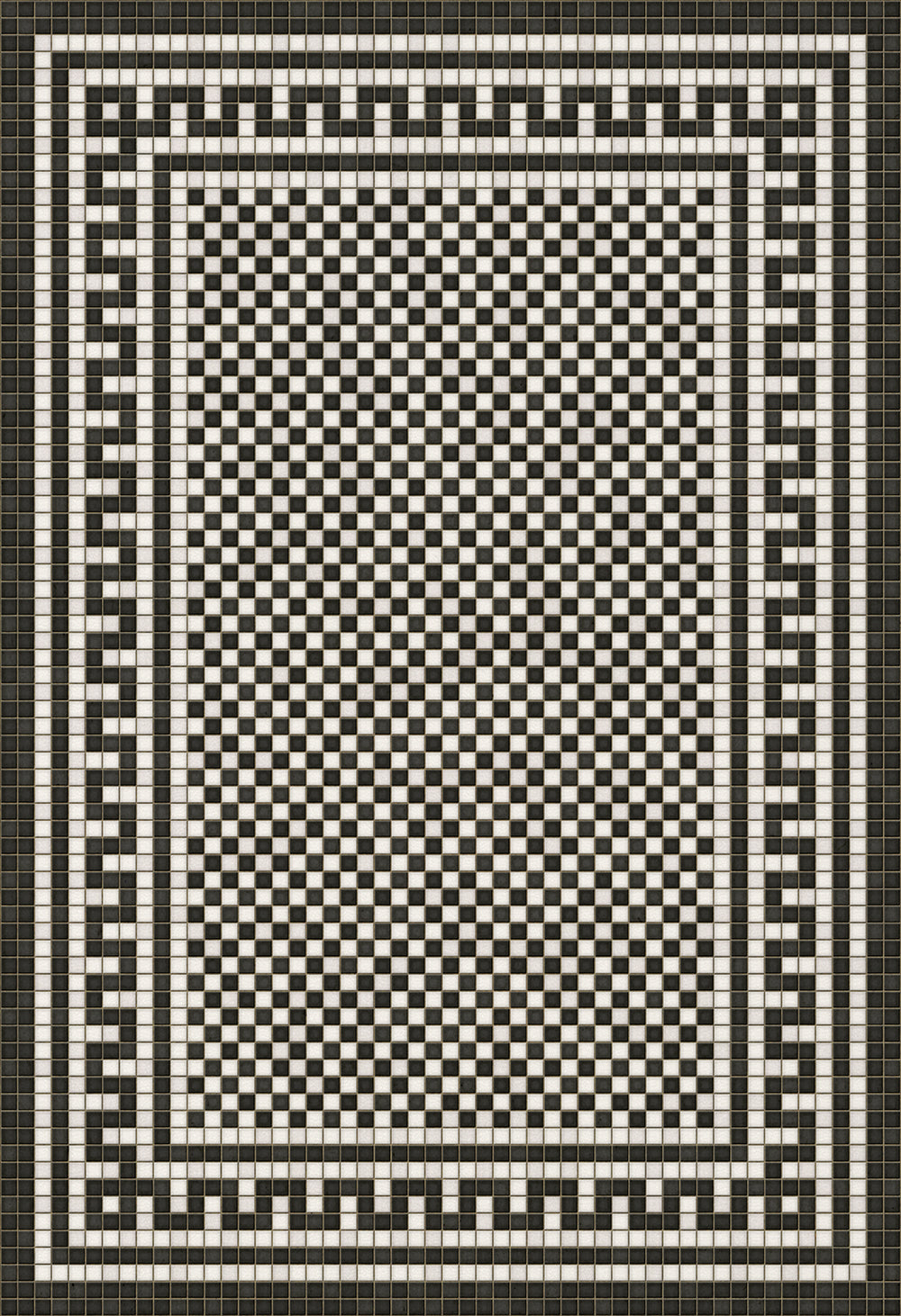 Mosaic Tile Floor Cloth