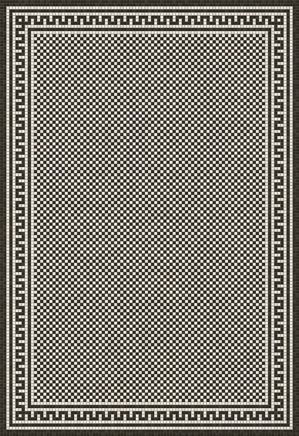 Mosaic Tile Floor Cloth