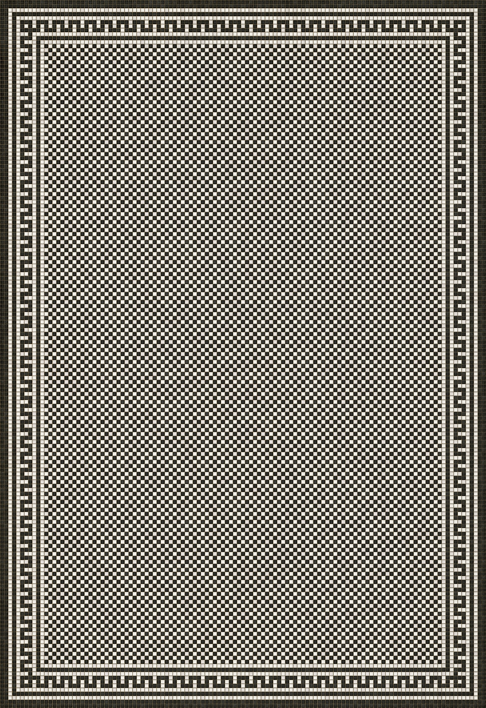 Mosaic Tile Floor Cloth