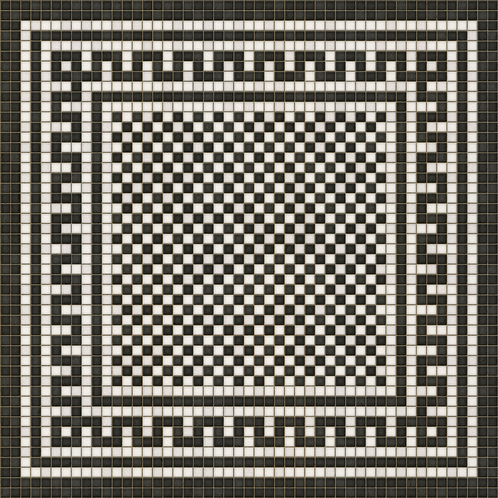 Mosaic Tile Floor Cloth