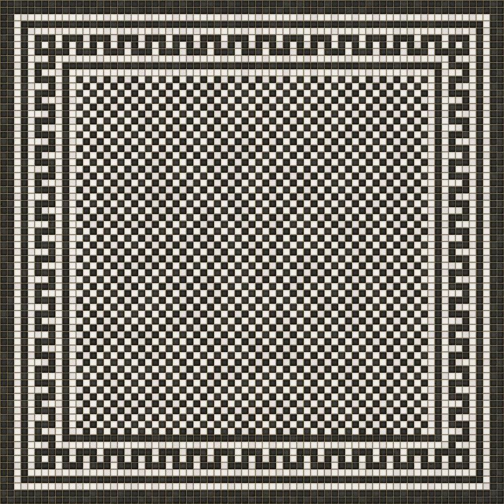 Mosaic Tile Floor Cloth