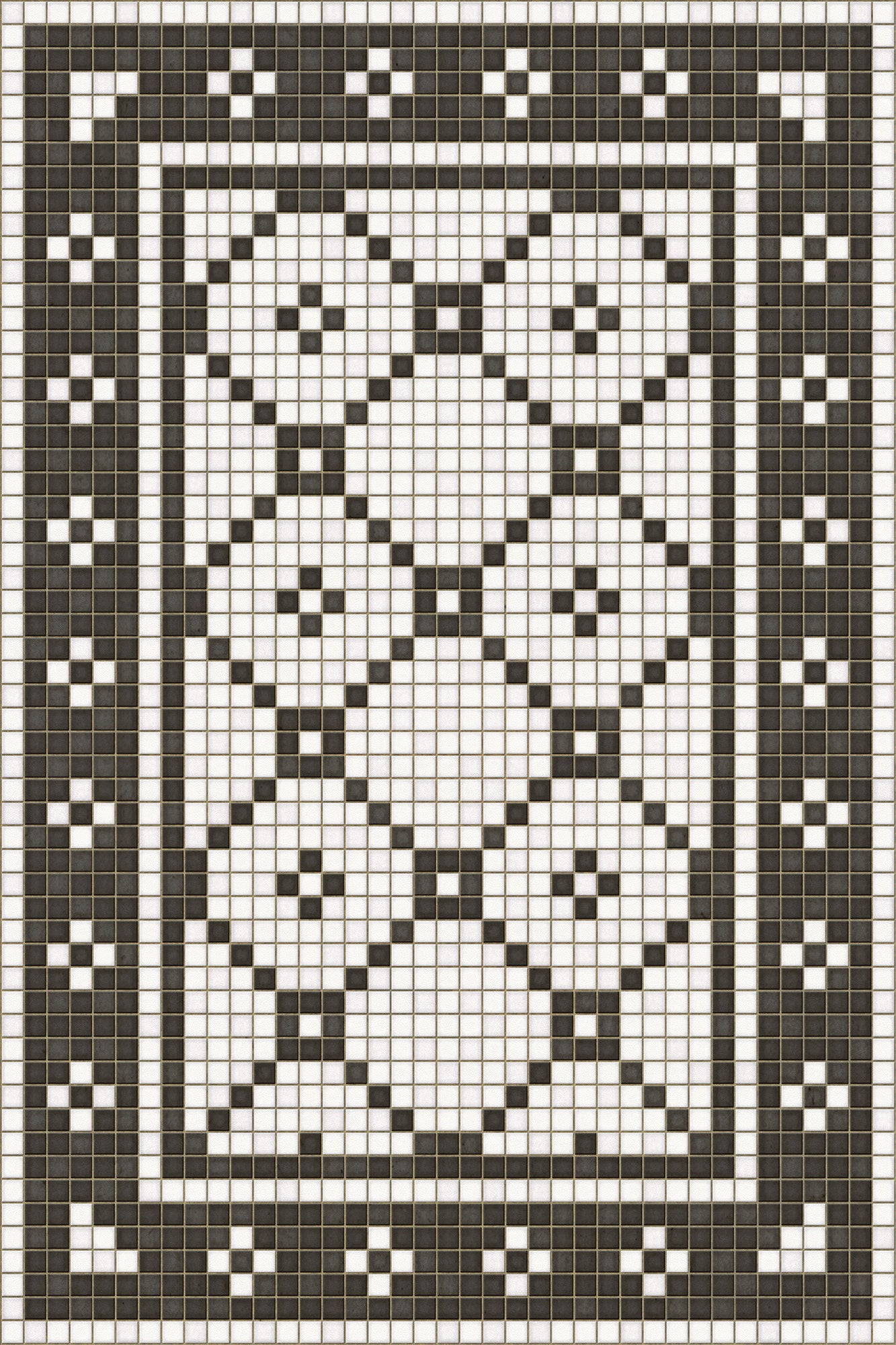 Mosaic Tile Floor Cloth