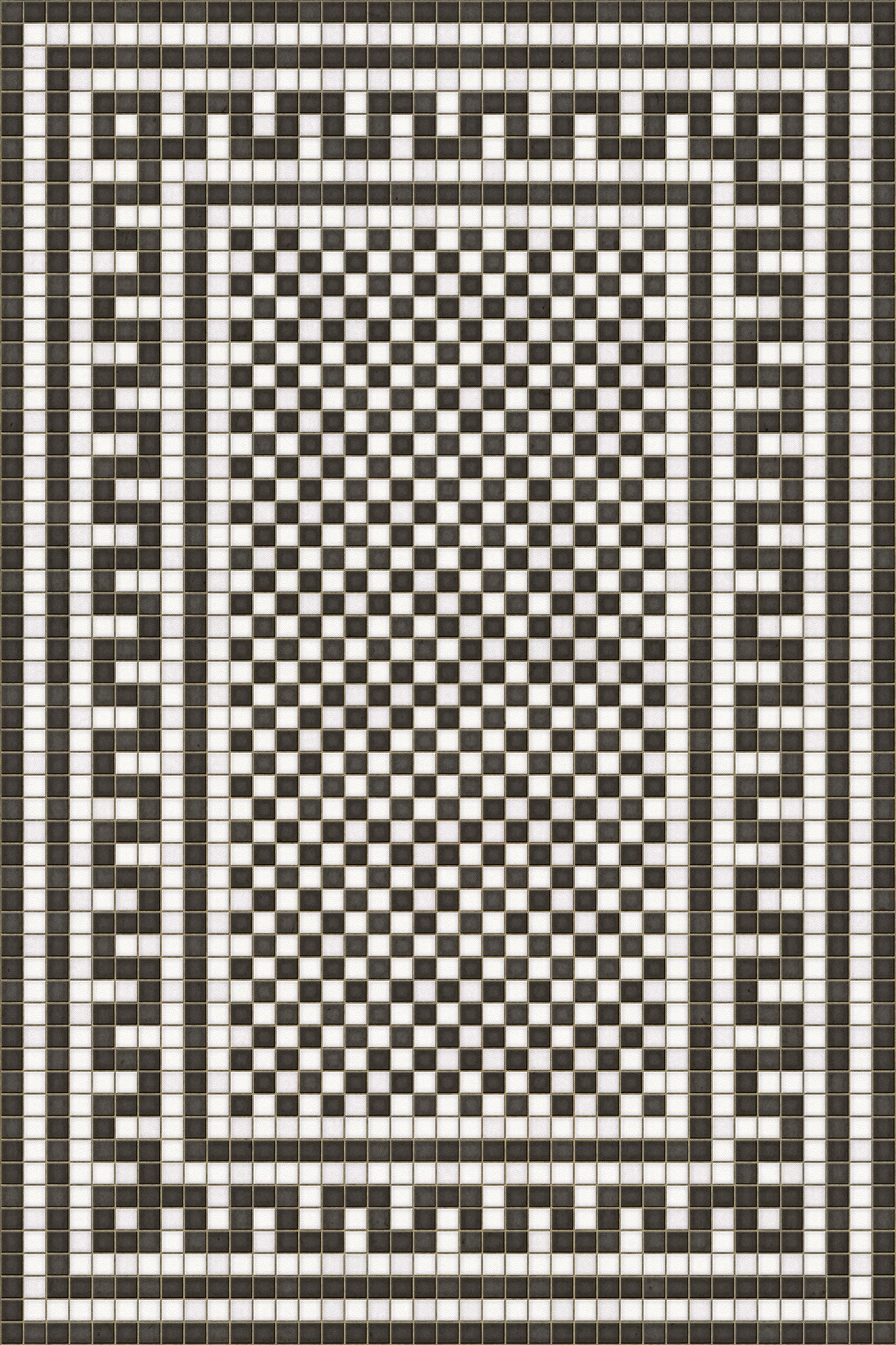 Mosaic Tile Floor Cloth