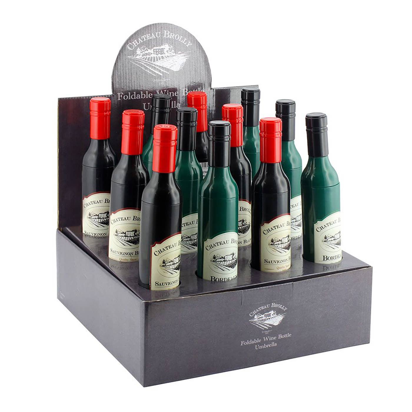 Chateau Brolly Wine Bottle Umbrella