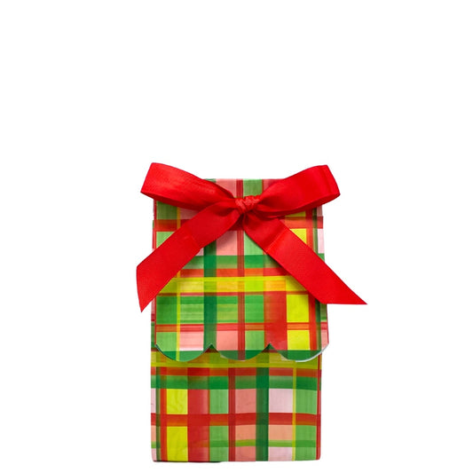 Paper Wine or Gift Bag Kit - Holiday Plaid