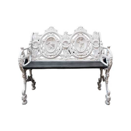 Antique Style Cast Aluminum Garden Bench