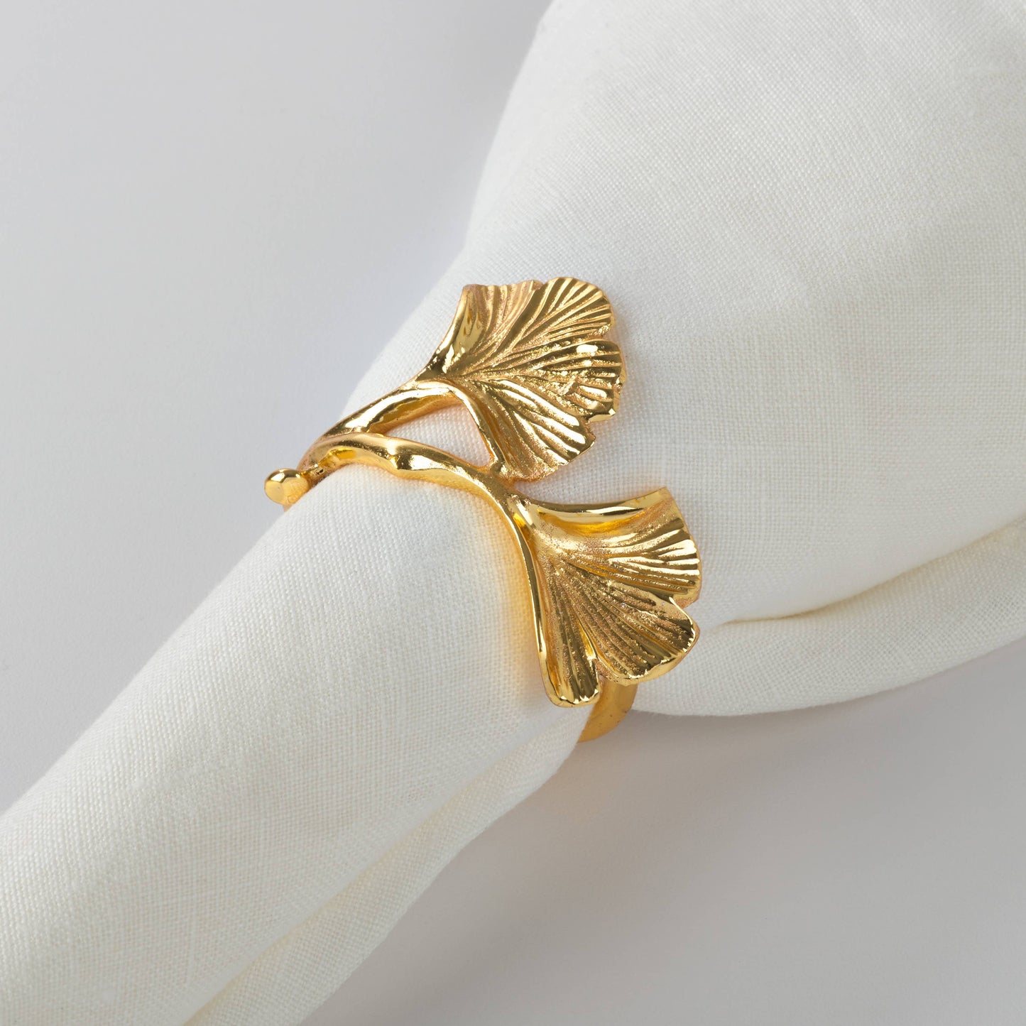 Gingko Napkin Rings - Set of 4