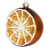 Glass Fruit Christmas Ornament