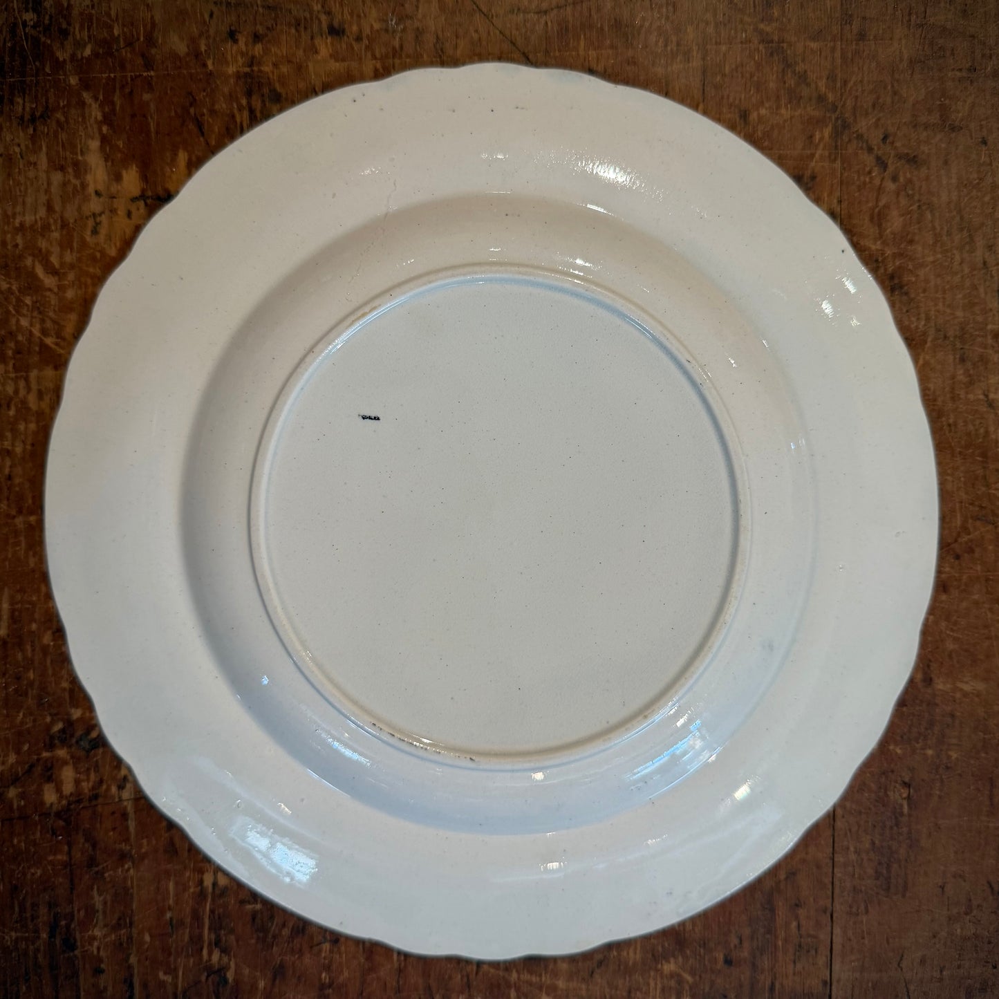 French Ironstone Talking Plate - Allegory of England