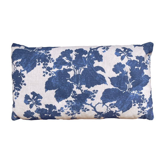 Custom Indoor/Outdoo Indigo Lumbar Pillow