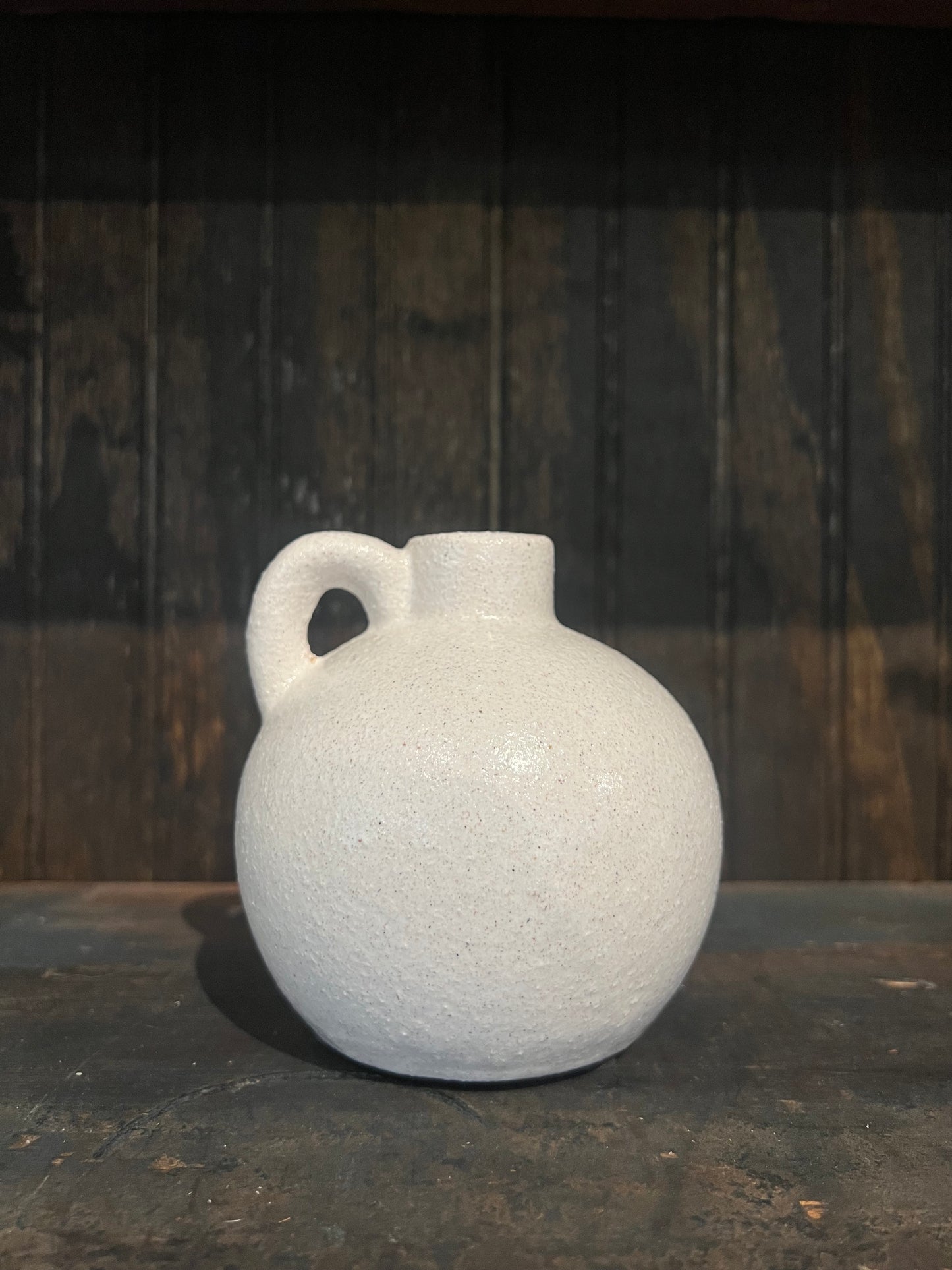 White Stoneware Jug