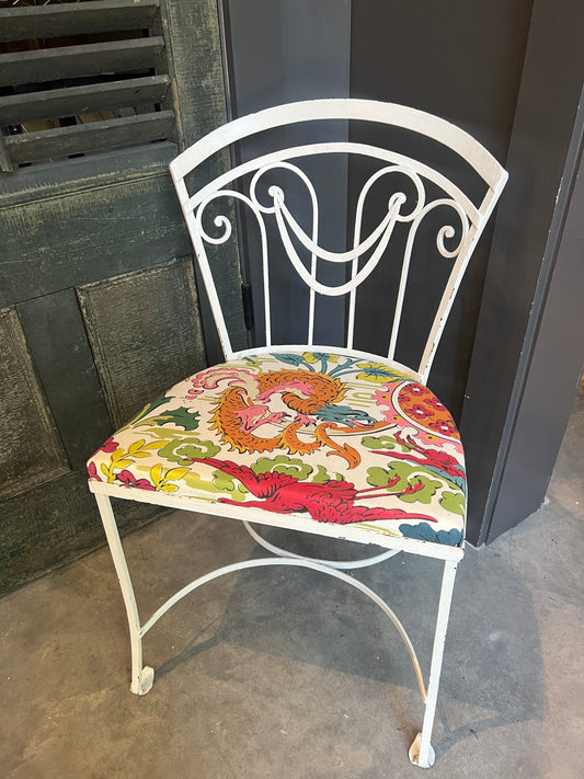 Vintage Wrought Iron Chairs, Set of Four