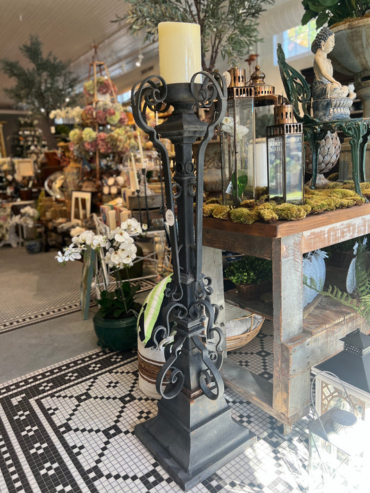 Pair of Wrought Iron Torcheres