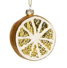 Glass Fruit Christmas Ornament
