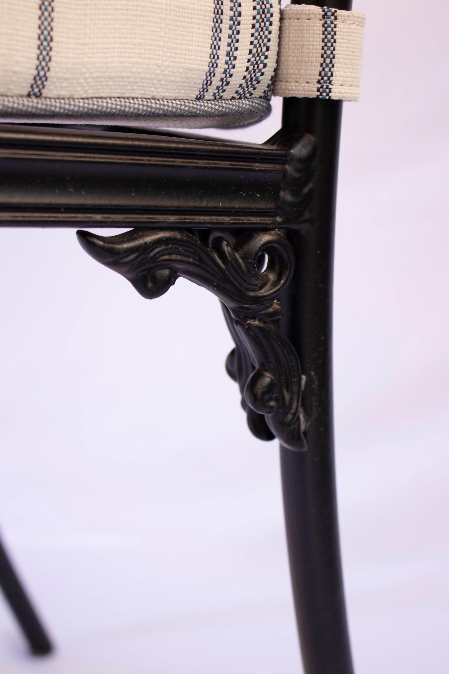 Pair of Vintage Scroll Regency Style Patio Arm Chairs