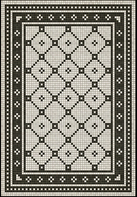 Mosaic Tile Floor Cloth