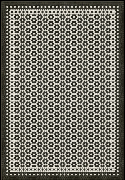 Mosaic Tile Floor Cloth