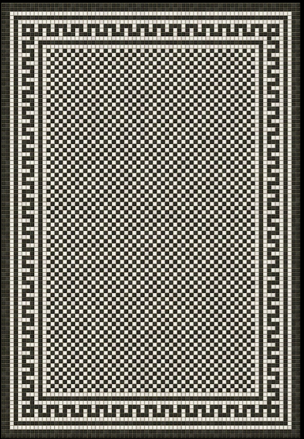 Mosaic Tile Floor Cloth