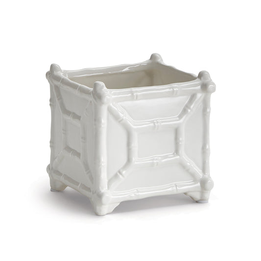 Chinoiserie Cachepot White