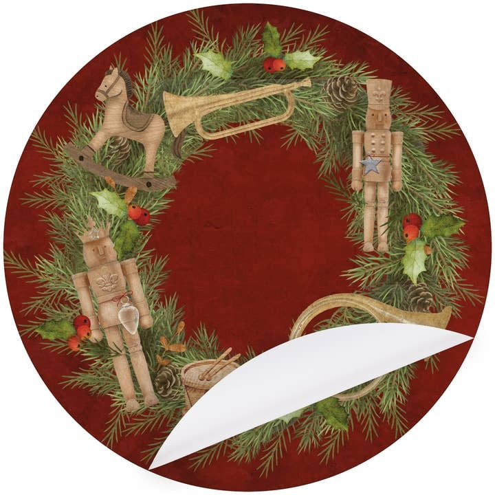 Nutcracker Wreath Paper Placemat