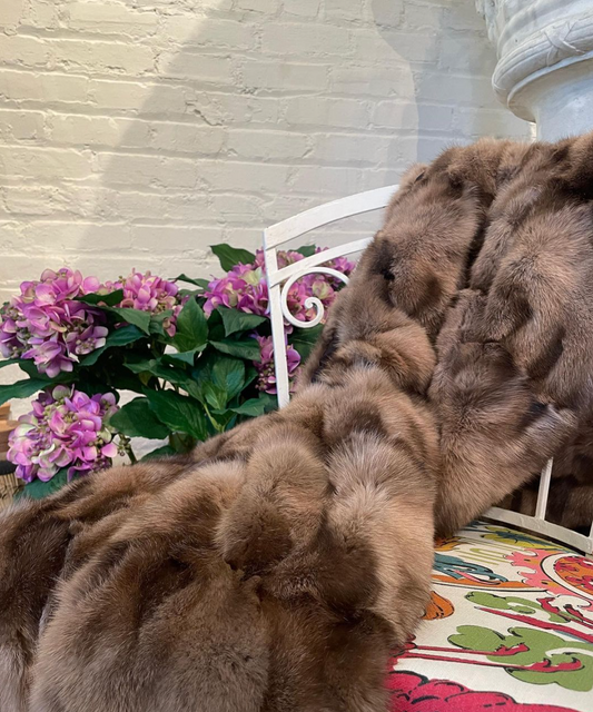 Sable Fur Throw