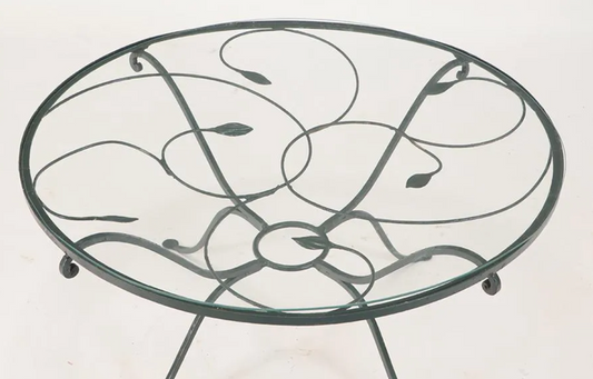 Salterini Iron and Glass Table