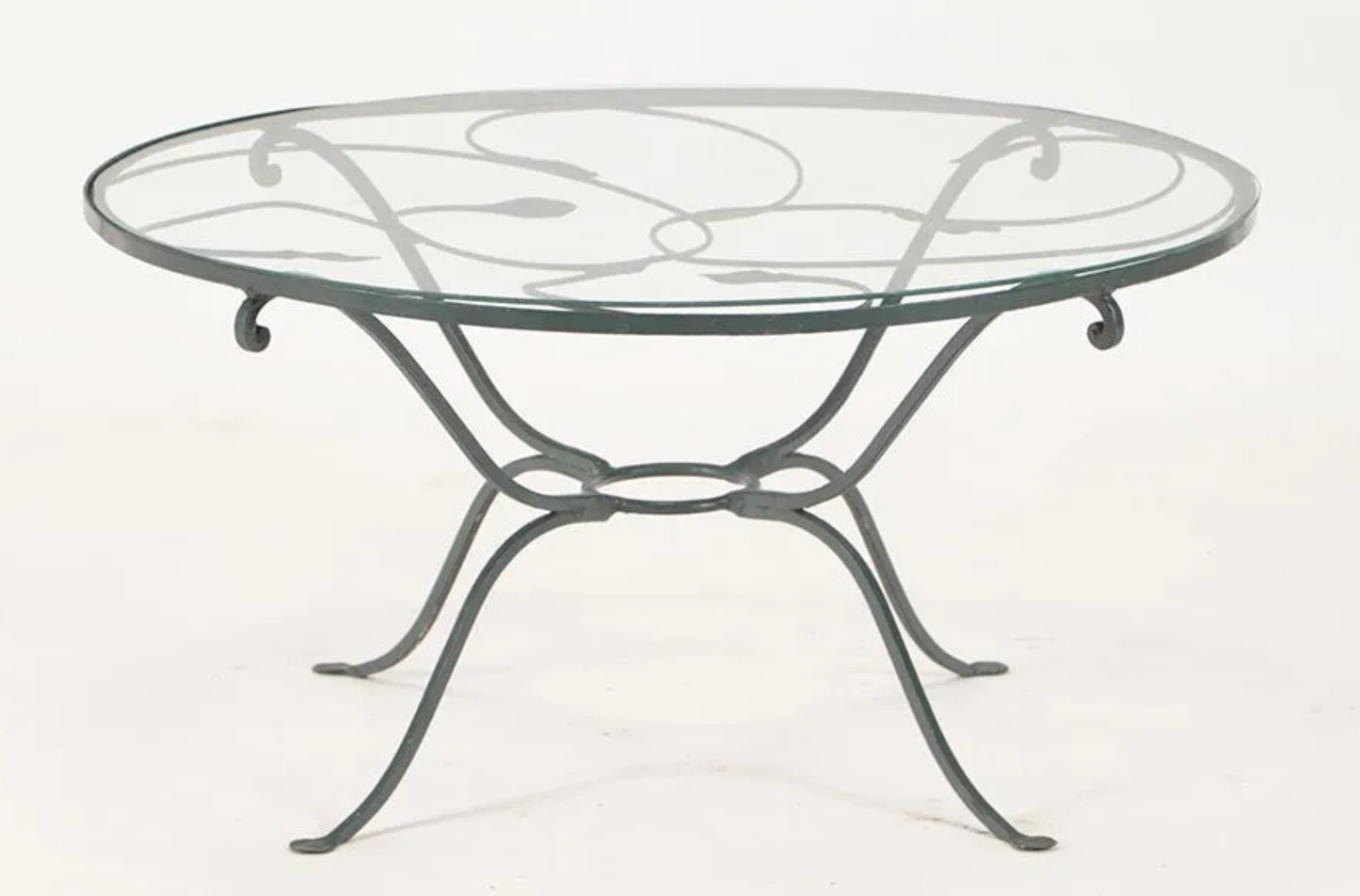 Salterini Iron and Glass Table