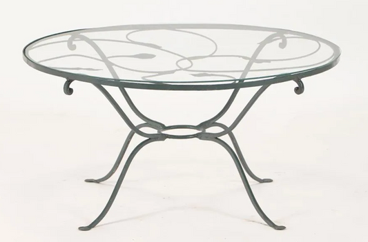Salterini Iron and Glass Table