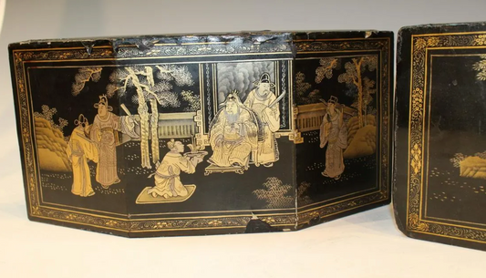 Pair of Chinese Lacquered Stands