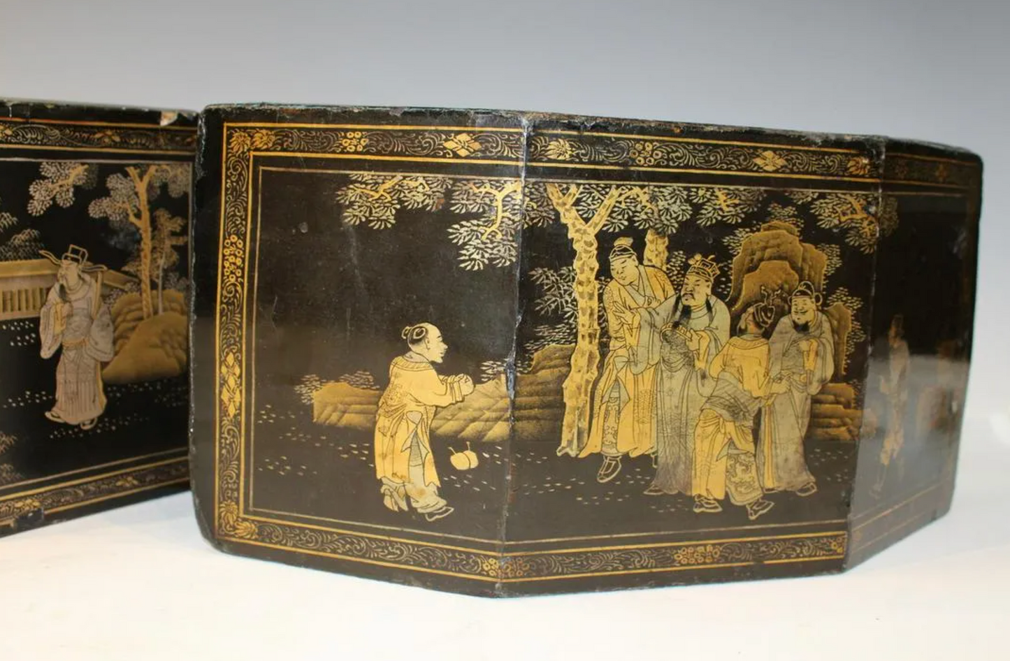 Pair of Chinese Lacquered Stands