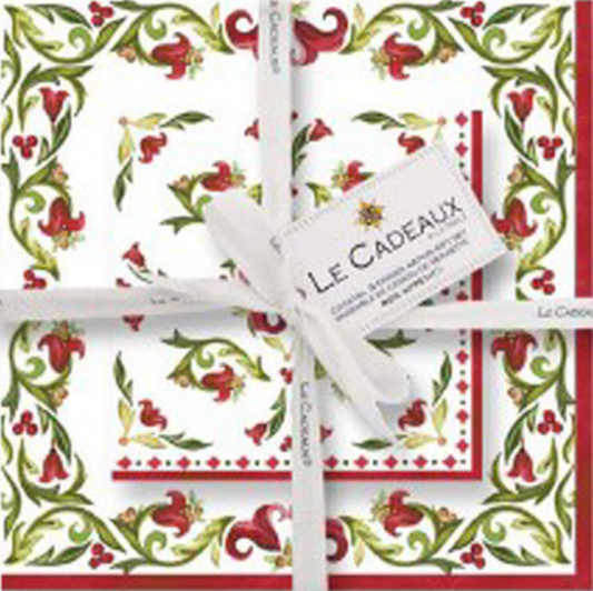 Vischio Gift Set Patterned Paper Napkins