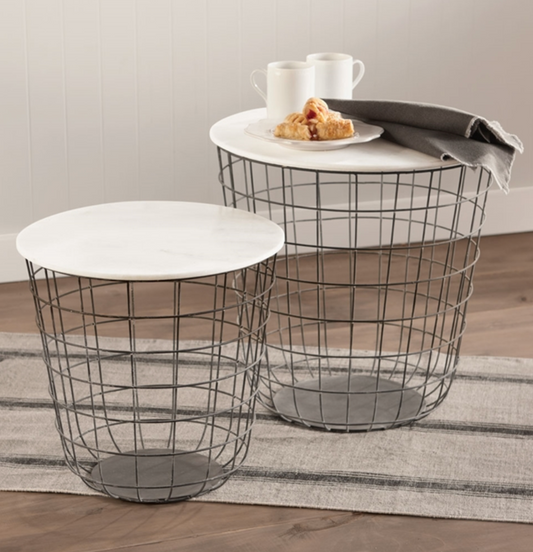 Terrace Table with Marble Top