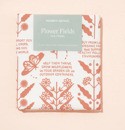 Flower Fields Tea Towel