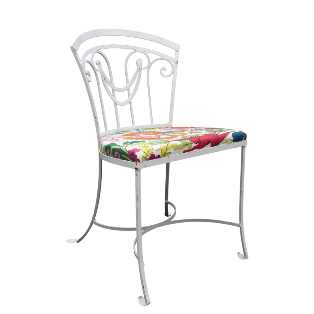 Wrought Iron Chairs, Set of Four