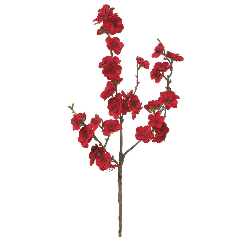 Velvet Plum Blossom Spray - 18"