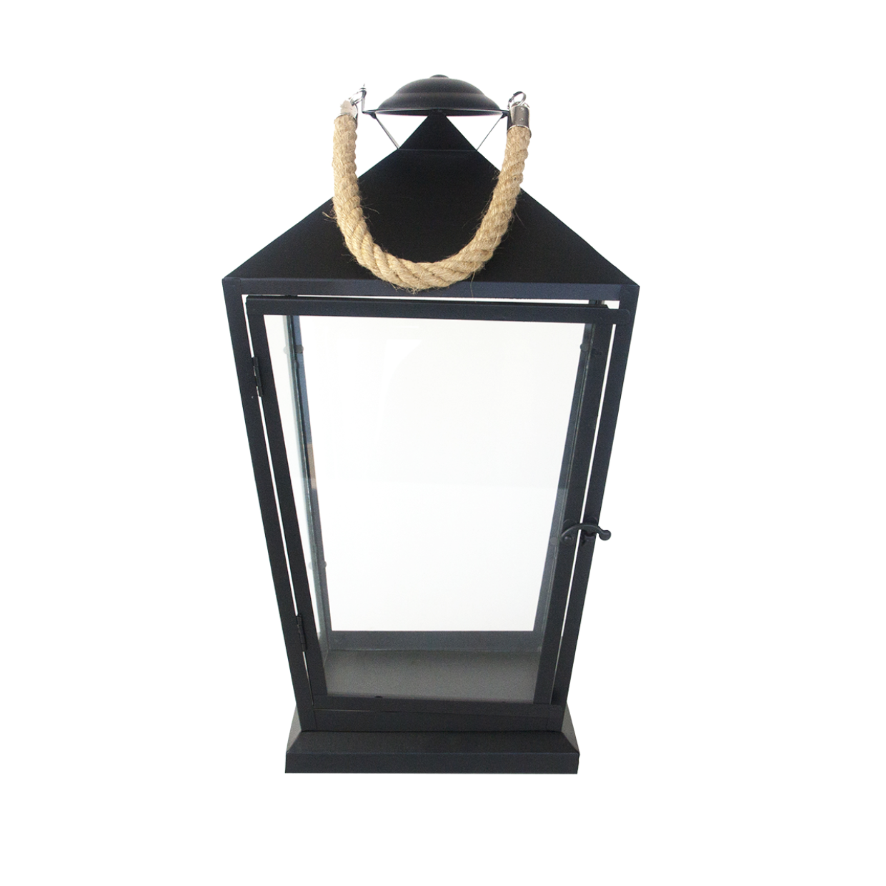 Lantern with Rope, Black