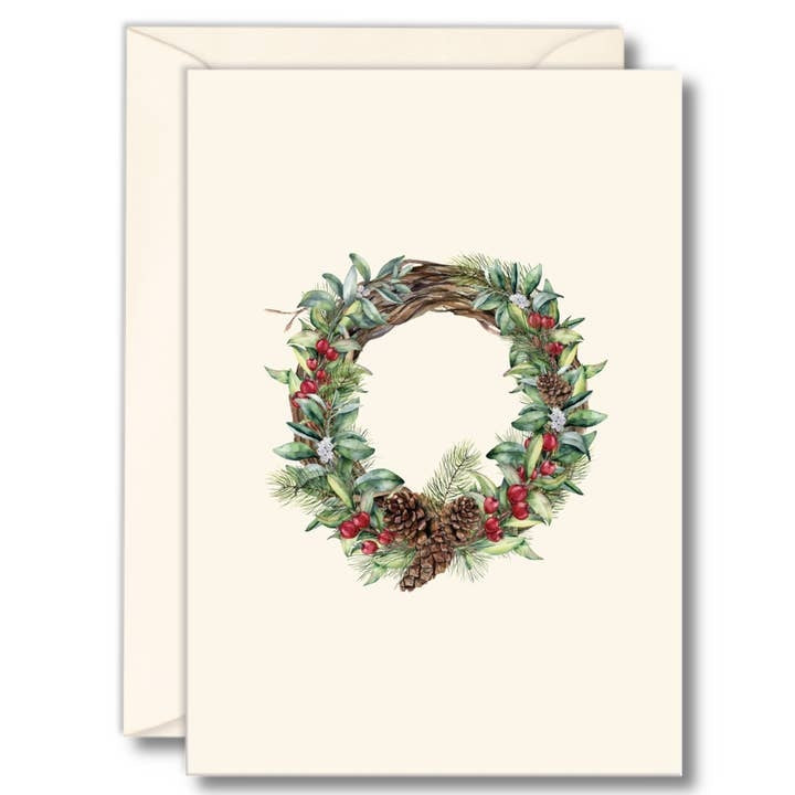 Winter Greenery Boxed Note Cards - Select Style